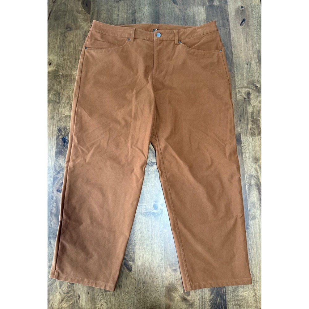 EUC Mens Lululemon Utilitech 5-pocket pants chino athletic brown size 38